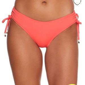 Anne Cole Signature Coral NWT Live In Color Alex Side Tie Bikini Bottom Large